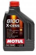 Масло автомобільна, 2л (синтетика, 5W-40, 8100 X-CESS) MOTUL (#102869)