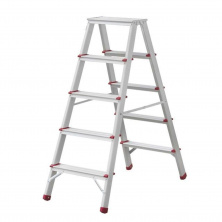 Стремянка из алюминия, двусторонняя, 5 ступенек, высота 1100мм