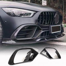 Вставки в бампер (для GT43/GT50/GT53 2018-2022, Карбон) Mercedes AMG GT 4 X290 2018- рр.
