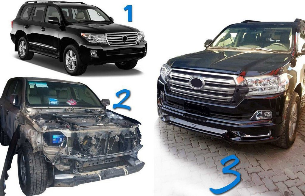 Комплект рестайлінгу з LC200 2008-2015 на LC 2016- Comfort для Toyota Land Cruiser 200 рр