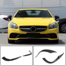 Накладки на передній бампер (для Base 2016-2020, Карбон) Mercedes SLK R172 2011-2016 рр.