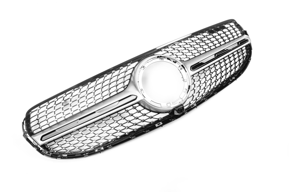 Передня решітка Diamond Silver (для Base 2019-2022) для Mercedes GLC X253 рр