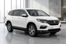 Бокові пороги Duru (2 шт., Алюміній) Honda Pilot 2015-2022 рр.