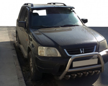 Козирьок на лобове скло (чорний глянець, 5мм) Honda CRV 1996-2001 рр.