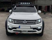 Козирок лобового скла під багажник DAKAR (LED) для SsangYong Musso ІІ 2018- рр