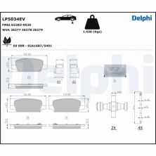 Колодки задні гальмові Tesla Model Y Delphi