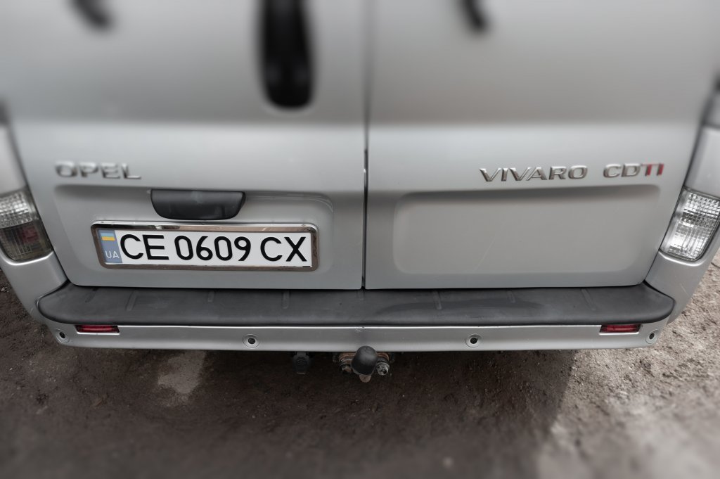 Накладка на задній бампер EuroCap (ABS) для Opel Vivaro 2001-2015 рр