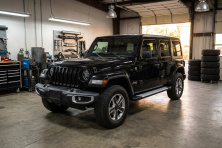 Бокові пороги Allmond Grey (2 шт., Алюміній) Jeep Wrangler 2018- рр.