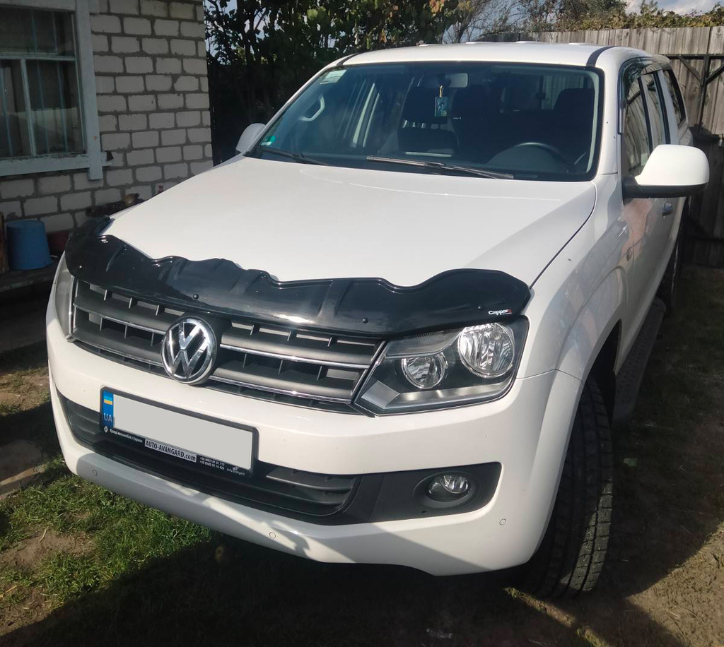 Дефлектор капота (EuroCap Dragon) для Volkswagen Amarok 2010-2022 рр