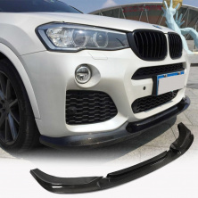 Накладка на передній бампер (для M-Sport 2014-2018, Карбон) BMW X3 F25 2011-2018 рр.