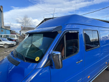 Козирьок на лобове скло (чорний глянець, 5мм) для Volkswagen LT 1995-2006 рр