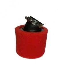Фільтр повітряний (нульовик, поролон) Ø48mm, 45* (червоний)