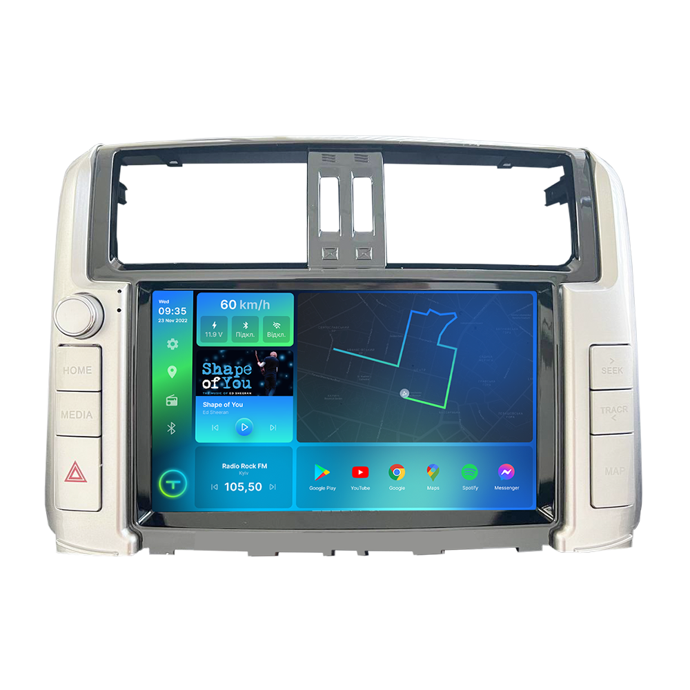 Штатна магнітола Torssen 2K DTS Toyota Prado 150 09-13 F9432 4G Carplay DSP з крутилкою