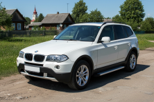 Бокові пороги Maya V2 (2 шт., Алюміній) BMW X3 E83 2003-2010 рр.