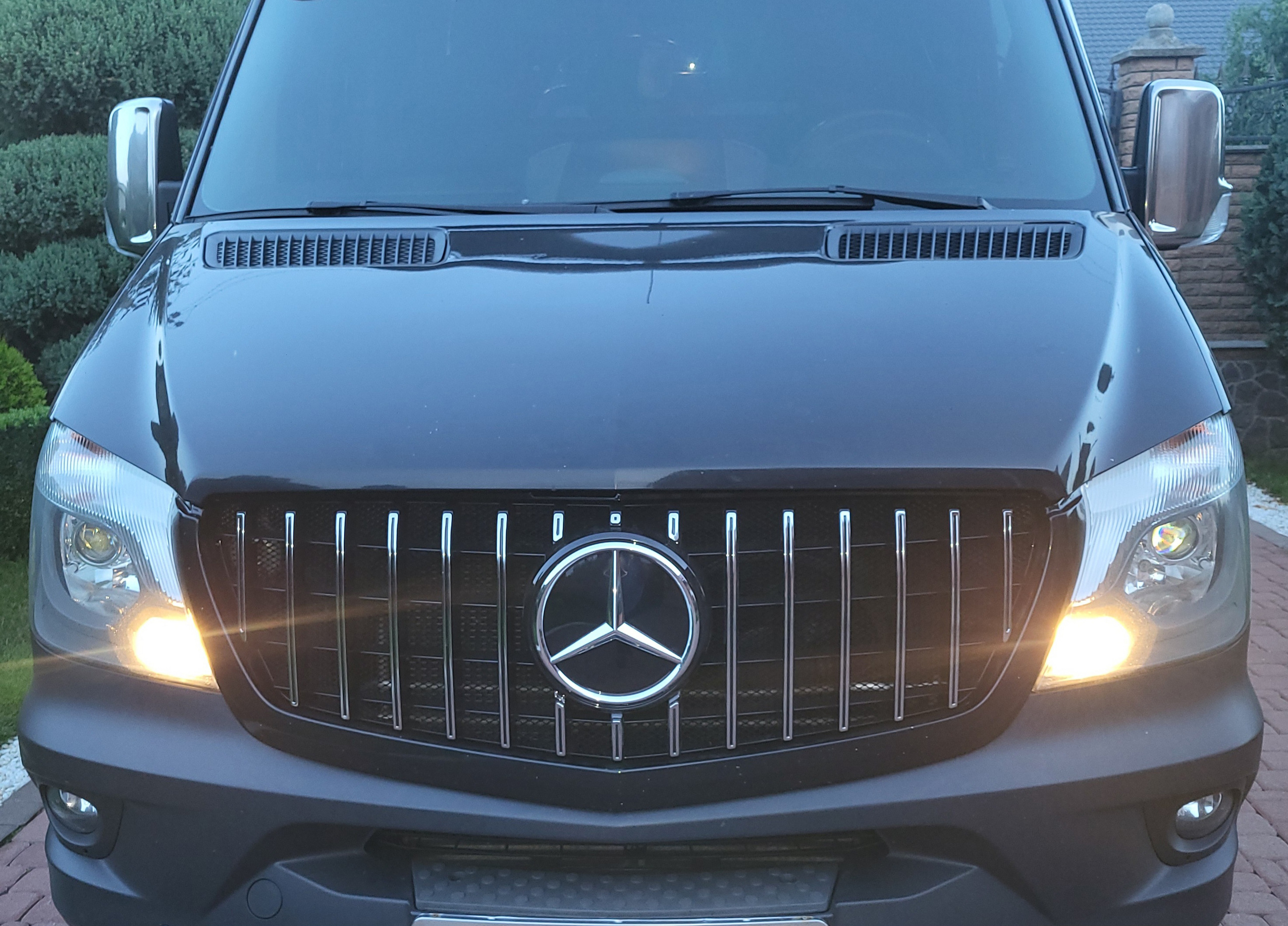 Передня решітка GT Panamericana Chrome (2013-2018) для Mercedes Sprinter W906 рр