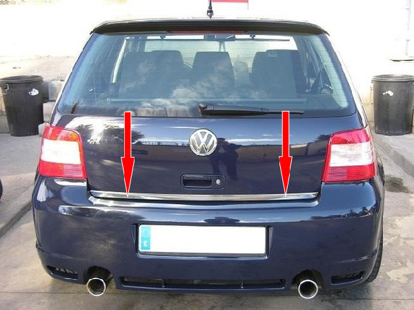 Кромка багажника (нерж) для Volkswagen Golf 4