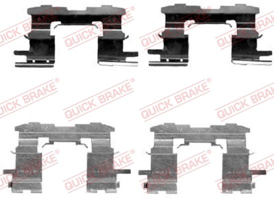 Пружина гальмівних колодок передніх (компл. на 2 супорти) Geely MK QUICK BRAKE