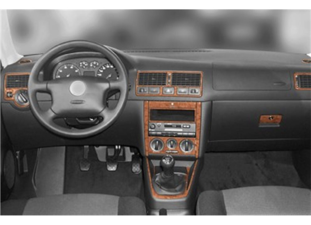 Тюнінг салону автомобіля Дерево для Volkswagen Bora 1998-2004 рр