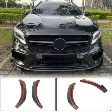 Накладки на передній бампер Flap (для GLA45 AMG 2017-2020) Mercedes GLA X156 2014-2019 рр.