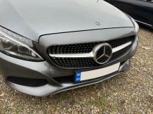 Передня решітка Diamond Silver (для Avantgarde/AMG-Line/C43 AMG) 2014-2018, без камери для Mercedes C-сlass W205 рр