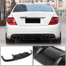 Дифузор заднього бампера V3 (для AMG SD 2008-2011, Карбон) Mercedes C-class W204 2007-2015 рр.