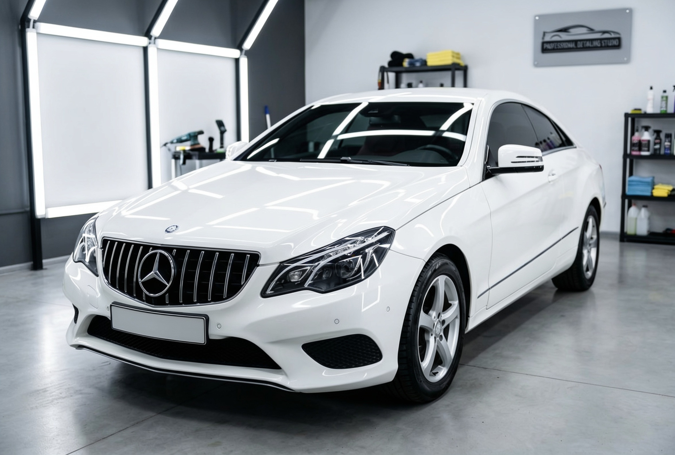 Передня решітка (2014-2016, GT Panamericana) для Mercedes E-сlass coupe C207 рр