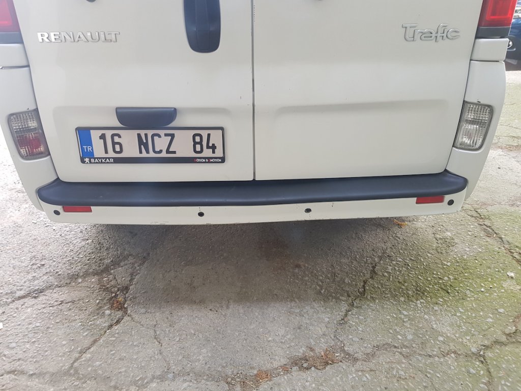 Накладка на задній бампер EuroCap (ABS) для Nissan Primastar 2002-2014 рр