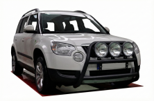 Кенгурятник WT018 Black (нерж.) Skoda Yeti 2009-2017 рр.
