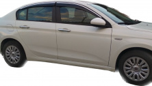 Вітровики з хромованим молдингом (4 шт., Sunplex Chrome) Fiat Tipo 2016- рр.
