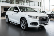 Бокові пороги Rainbow (2 шт., Алюміній) Audi Q5 2017-2025 рр.
