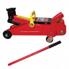 Домкрат подкатной гидравлический 2 т, высота подъема 135-385 мм, в кейсе