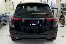 Задній дифузор GLE63 AMG (з насадками Black) для Mercedes GLE W167