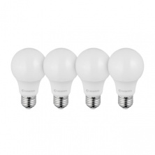 Светодиодные лампы, набор 4 ед. LL-0014, LED A60, E27, 10 Вт, 150-300 В, 4000 K, 30000 г, гарантия 3 года