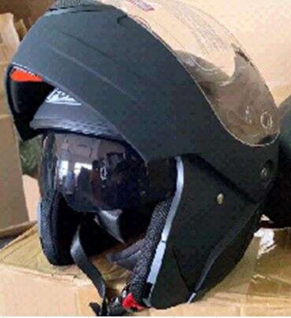 Шлем трансформер   (size:XL, черный матовый)   FGN