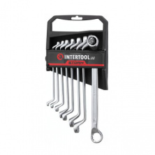 Набор ключей накидных 8шт. 6-22мм Cr-V, покрытие сатин-хром, DIN838, STORM