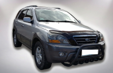 Кенгурятник WT004 Black (нерж) Kia Sorento I BL 2002-2009 рр.