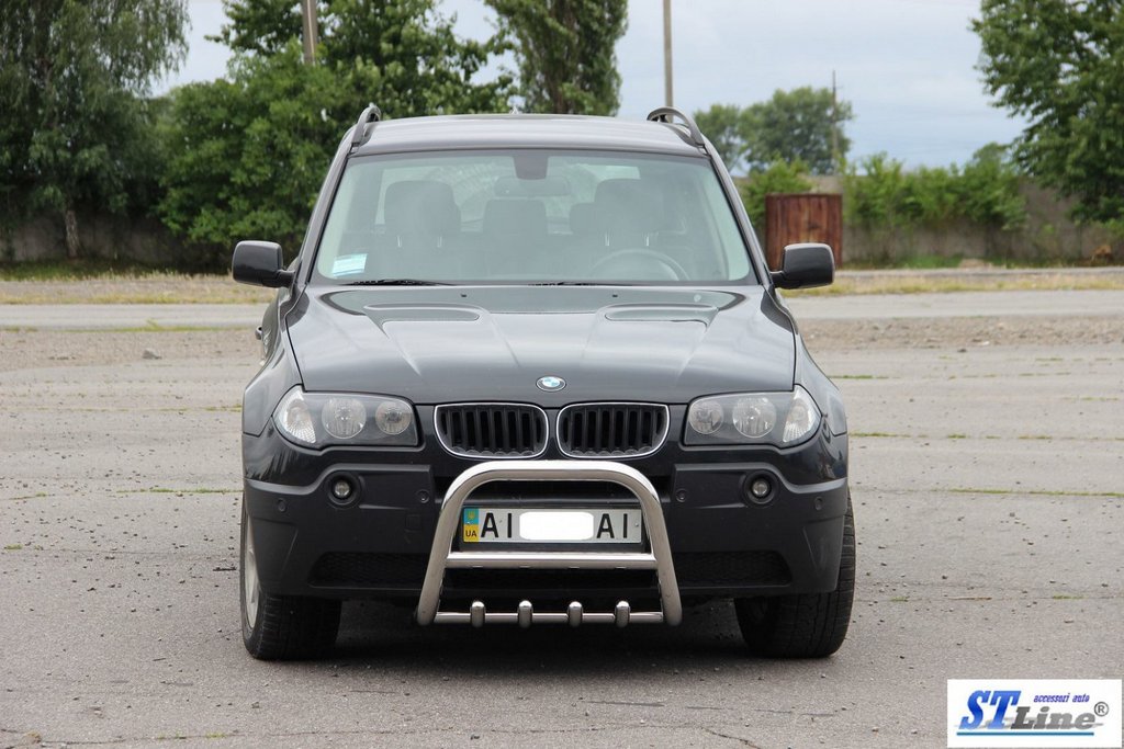 Кенгурятник (нерж.) 51 мм для BMW X3 E-83 2003-2010 рр