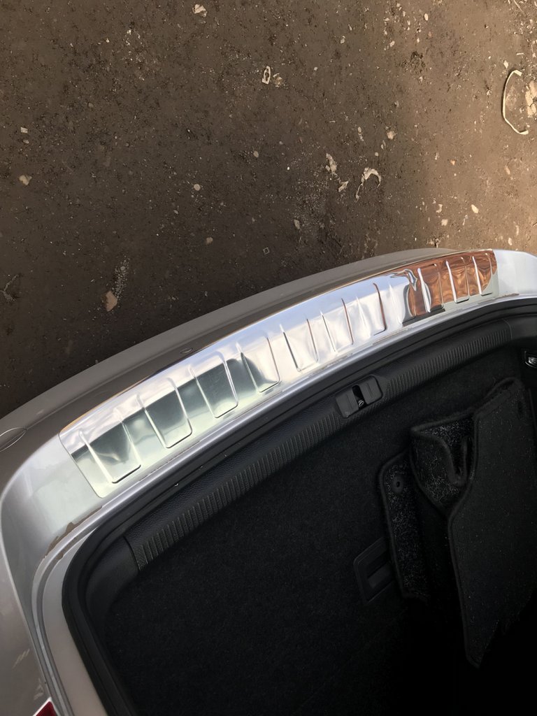 Накладка на задній бампер Carmos (SW, нерж) для Volkswagen Passat B7 2012-2015рр