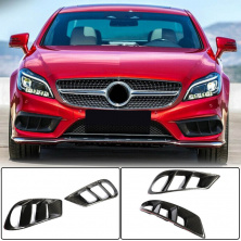 Накладки на передній бампер (для AMG-Line SD 2015-2018, Карбон) Mercedes CLS C218 2011-2018 рр.