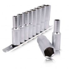 набор головок удлиненных на планке, 10;12;13;14;15;17;19;22 - 1/2, 8 ед.