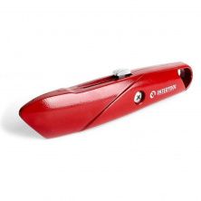 Нож с выдвижным трапециевидным лезвием, металлический корпус