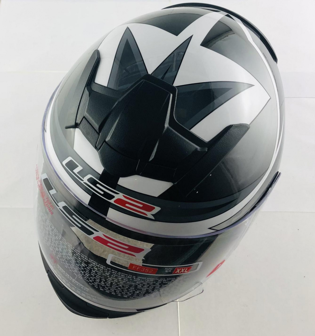 Шлем интеграл   (size:XXL, черно-серый)   LS-2