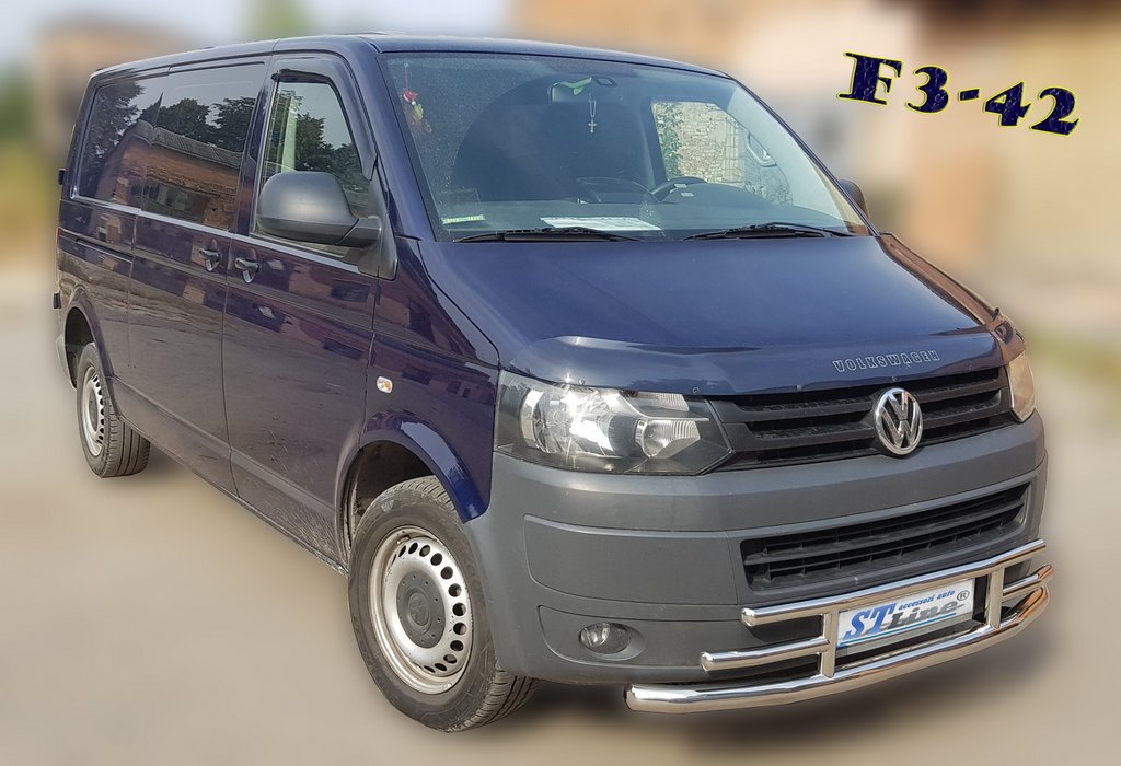 Нижня губа F3-42 (нерж) для Volkswagen T5 2010-2015 рр