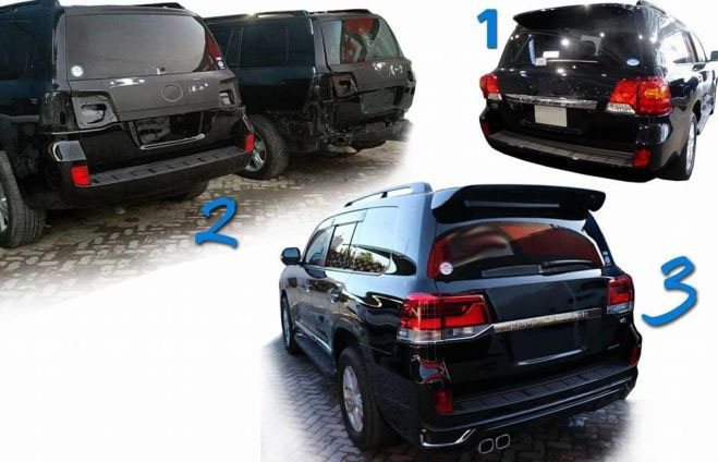 Комплект рестайлінгу з LC200 2008-2015 на LC 2016- Comfort для Toyota Land Cruiser 200 рр