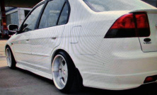 Бокові пороги (під фарбування) для Honda Civic Sedan VII 2001-2006 рр