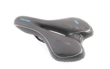 Седло велосипедное MTB 270x160мм, чёрно-бело-синее GEL