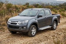 Бокові пороги Vision New Grey (2 шт., Алюміній) Isuzu D-Max 2011-2019 рр.
