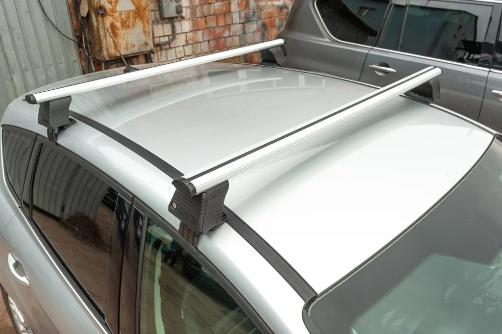 Автобагажник Ercul V4 (хром, пара) для Daewoo Lanos