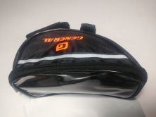 Сумка- чехол для телефона на велосипед (под вынос руля, черная под карбон) FM