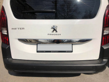 Уцінка Планка над номером (нерж.) Peugeot Partner/Rifter 2019- рр.